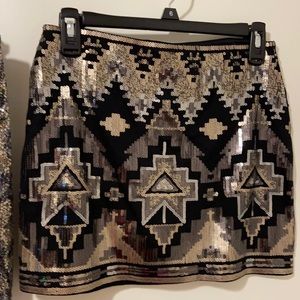 Express sequin mini skirt EUC worn once